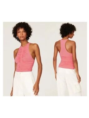 A.L.C. Adley Ruched Tank Top Rose Pink Women’s Size Small